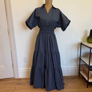 Elegant Navy Blue Maxi Dress